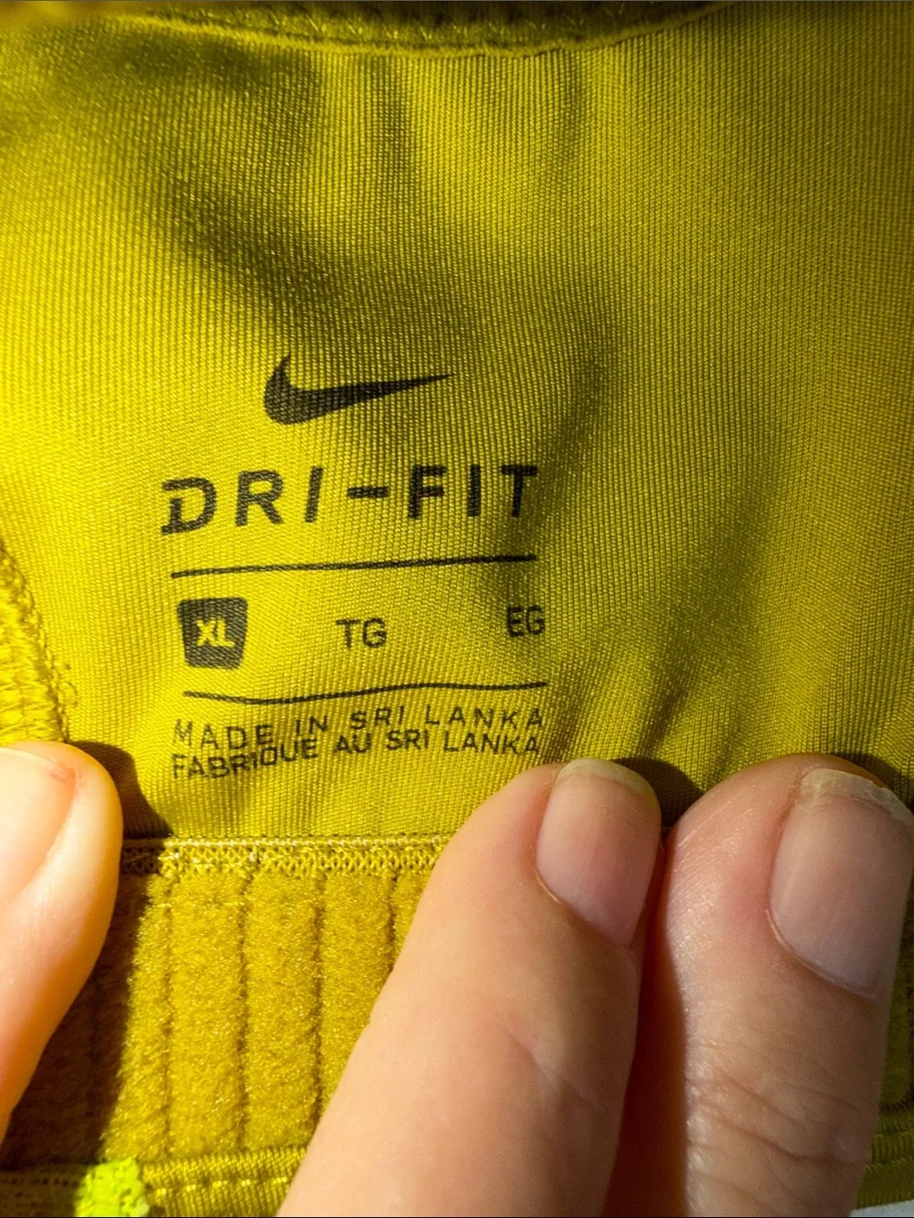 Nike Women’s Yellow and Olive Racerback sports bra